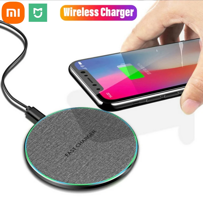 Xiaomi MIJIA Wireless Charger Pad Stand Mobile Phone Chargers Fast Charging Dock Station For iPhone huawei Samsung 2025New