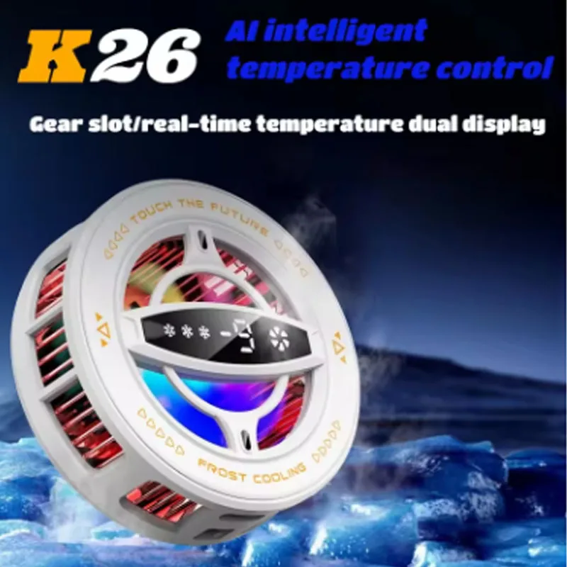 

Portable Phone Semiconductor Magnetic Cooling Radiator Refrigeration Freezing PUBG Game Cooler for Realme Narzo 50i Prime Vivo