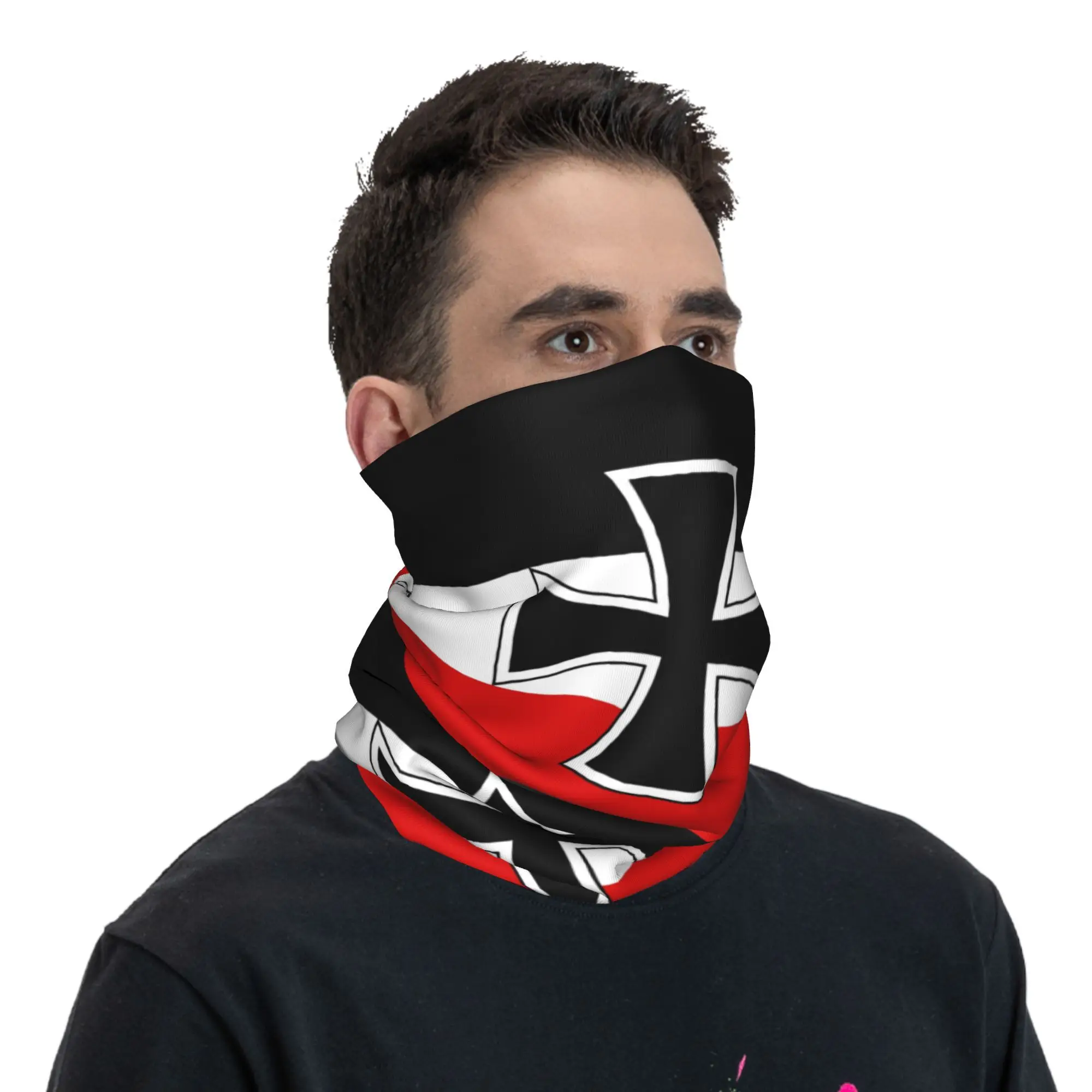 علم مخصص للإمبراطورية الألمانية باندانا الشتاء الرقبة أدفأ الرجال يندبروف التفاف الوجه وشاح العلم البحري الوطنية الجراب عقال