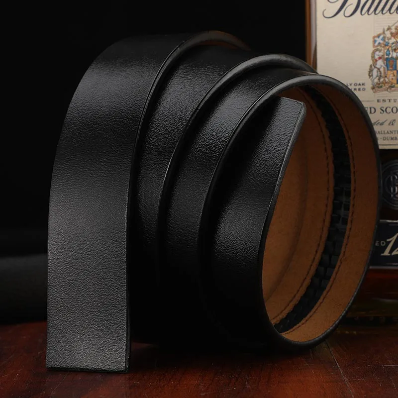 Heren Headless Lederen Automatische Gesp Riem Body Zonder Gesp Lederen Riem