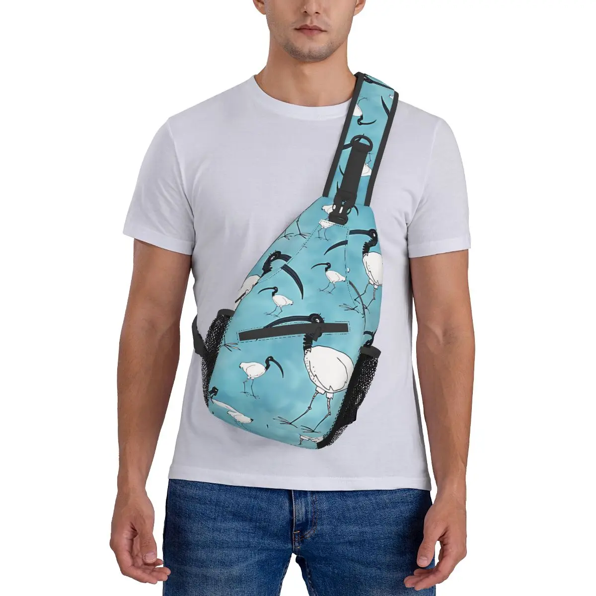 Crossbody torba sportowa Binfull z Ibises torba na klatkę piersiowa Unisex kobiety mężczyzna mody plecaki na ramię podróży