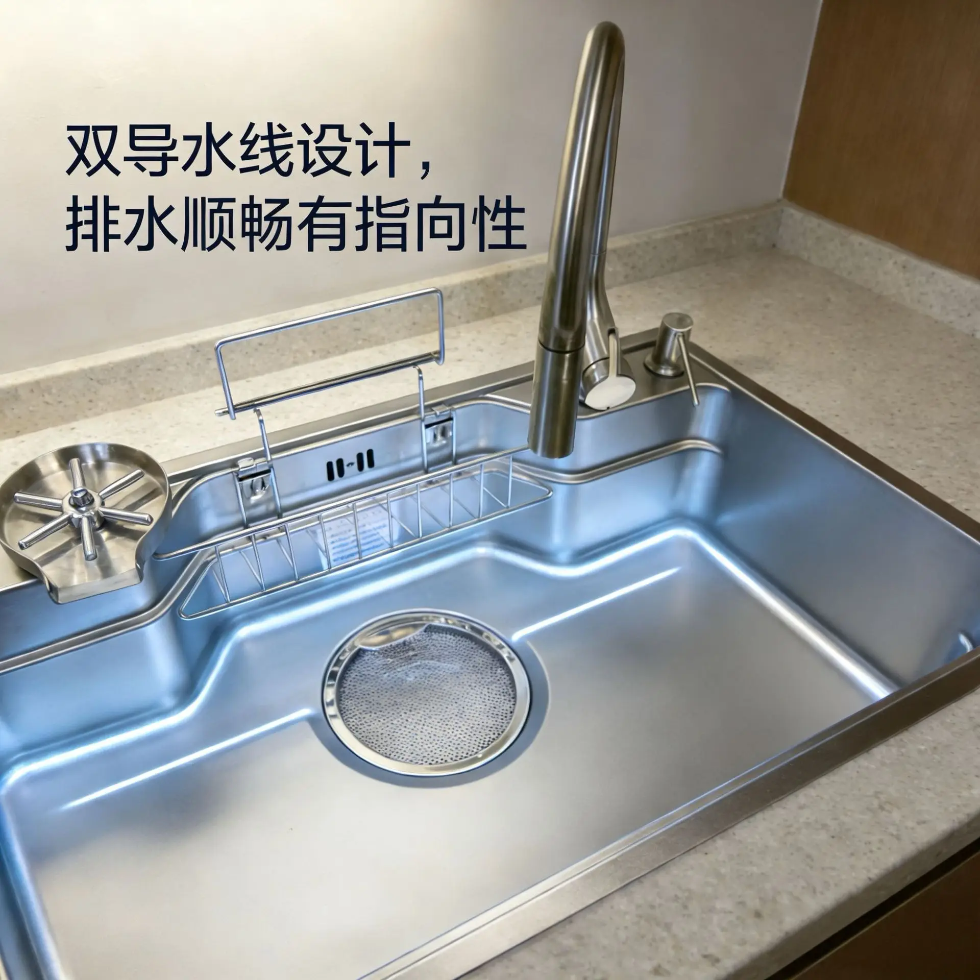 Stainless steel kitchen sink sink sink flat substitute multi-function under the counter