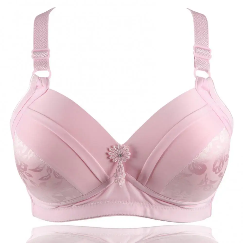 Jakość C Cup Bezprzewodowy biustonosz push up dla kobiet Oddychający bawełniany biustonosz Modna bielizna bez fiszbin Plus Size Kobiecy intymny Nowy