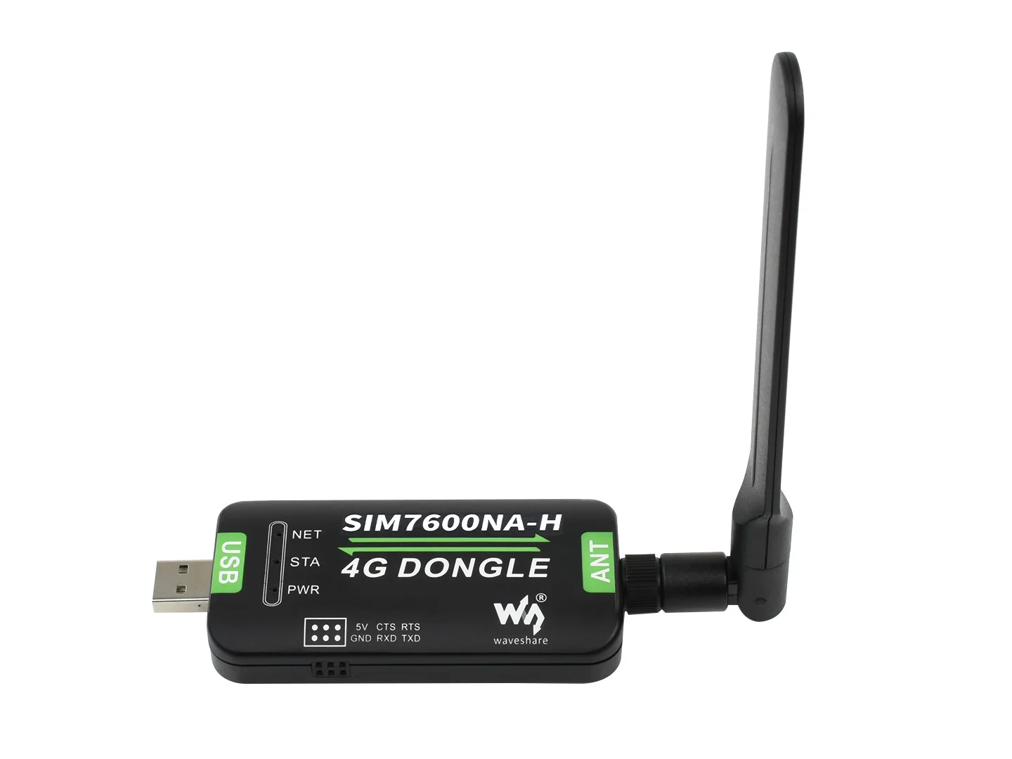 

SIM7600NA-H 4G DONGLE With Antenna, Industrial Grade 4G Communication And GNSS Positioning Peripheral, For North America (All Pr