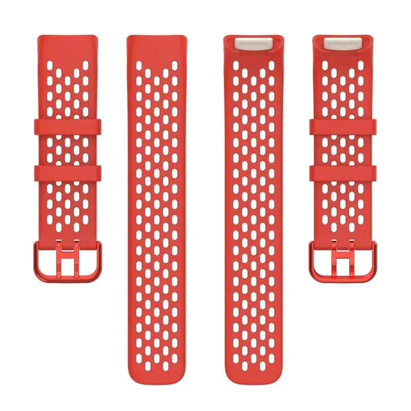 Pulseira de relógio para fitbit charge 5 6 relógio inteligente esporte pulseira de silicone para fitbit charge6 5 pulseira de relógio correa