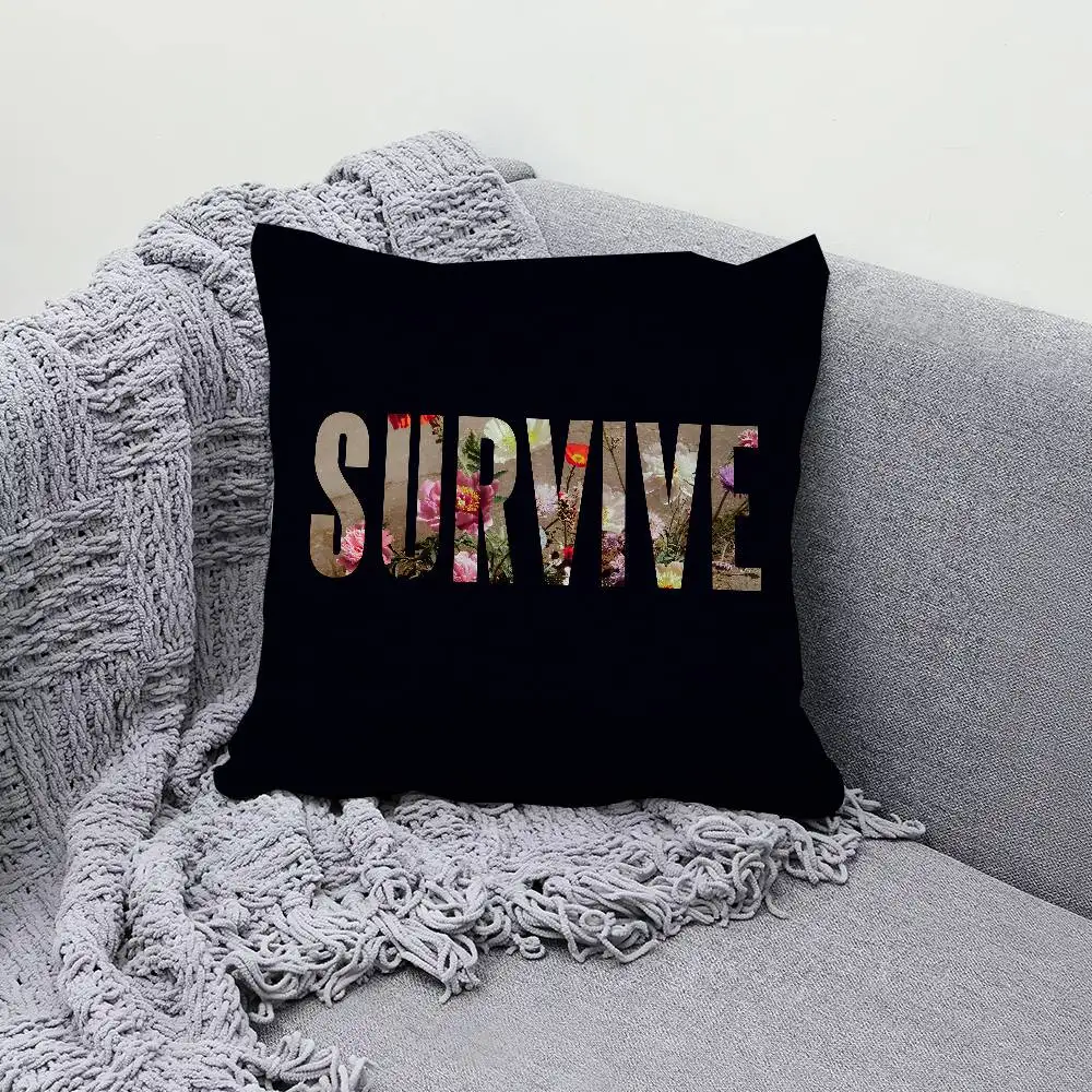 

Singer L-Lewis C-Capaldi Survive 30x30cm 45x45cm Pillow Case Decor Protective Covers Comfortable Soft For Sofa Living Room Home