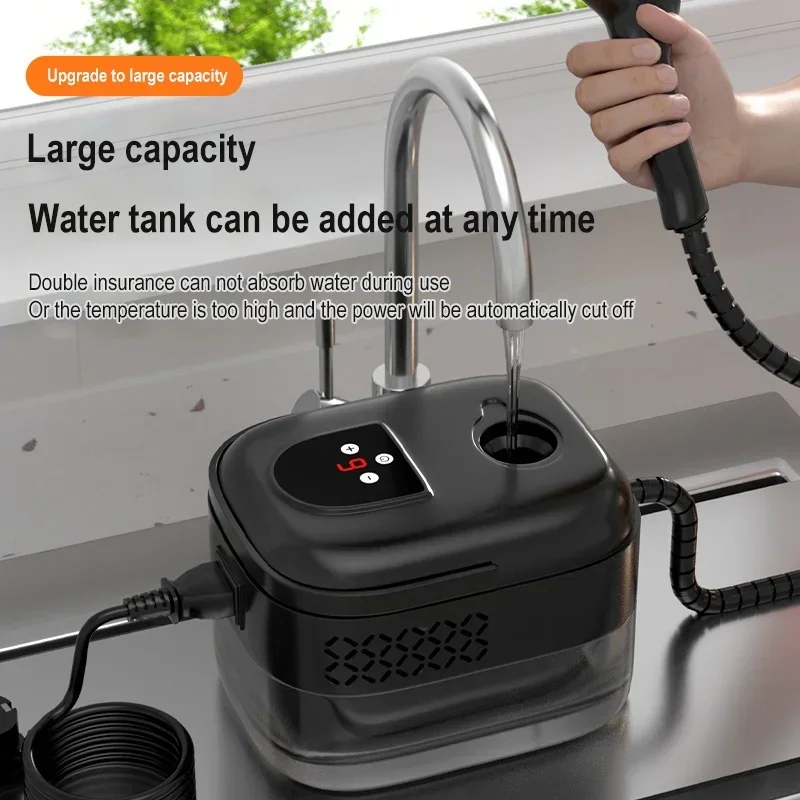 1400ML High-Temperature Handheld Steam Cleaner for Air Conditioner Kitchen Hood Car And Floor - Portable Cleaning Machine
