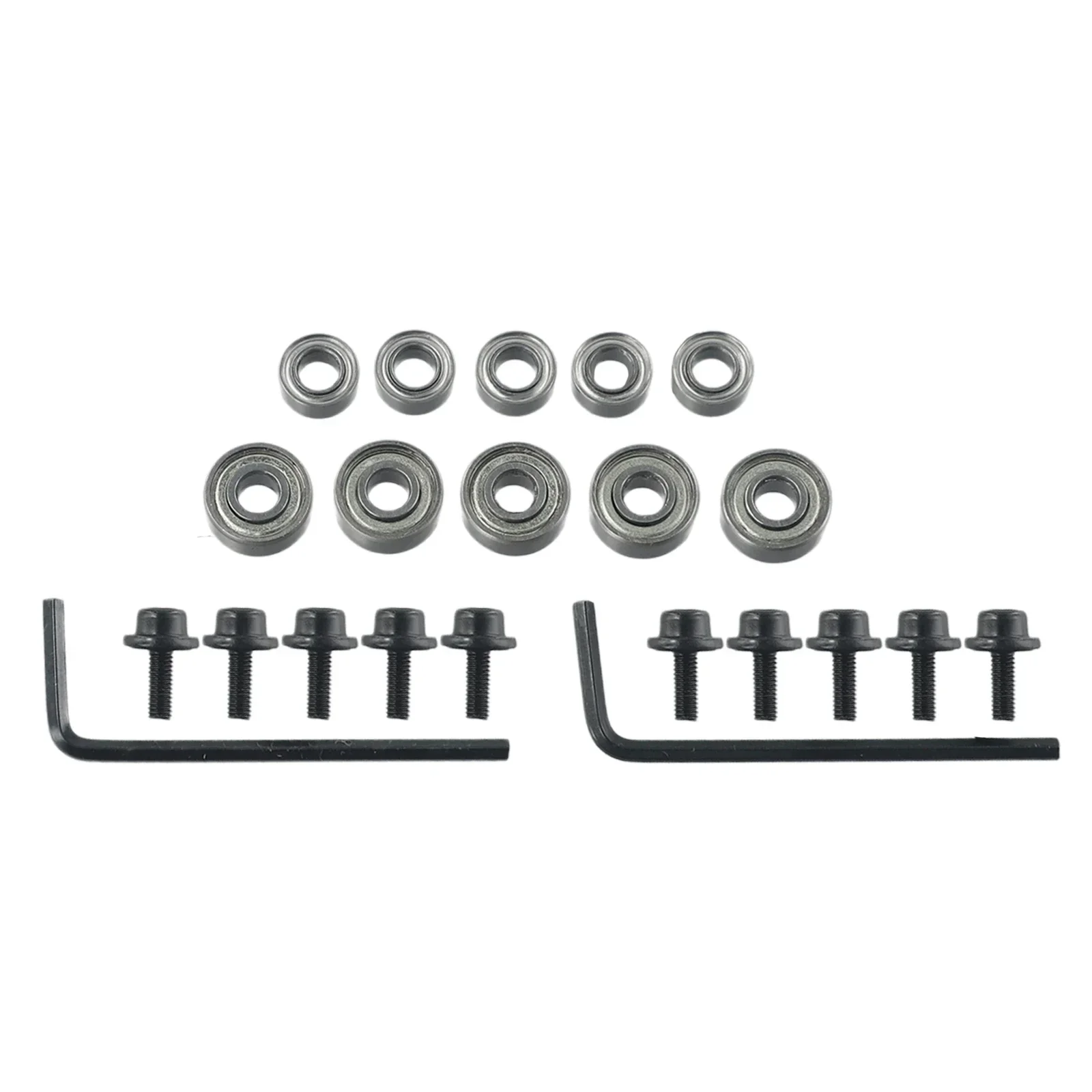 

10pcs Bearing Screw For Router Bit Bearing Repair Router Bits Top Mounted Ball Bearings Guide With 2*Hex Key Wrench