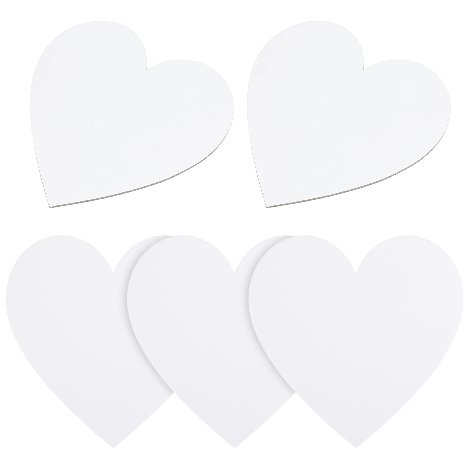 

5 Pcs Oil Painting Board Heart Canvas Artist Panel Blank for Watercolor Boards Drawing Cotton Small Universal Flat