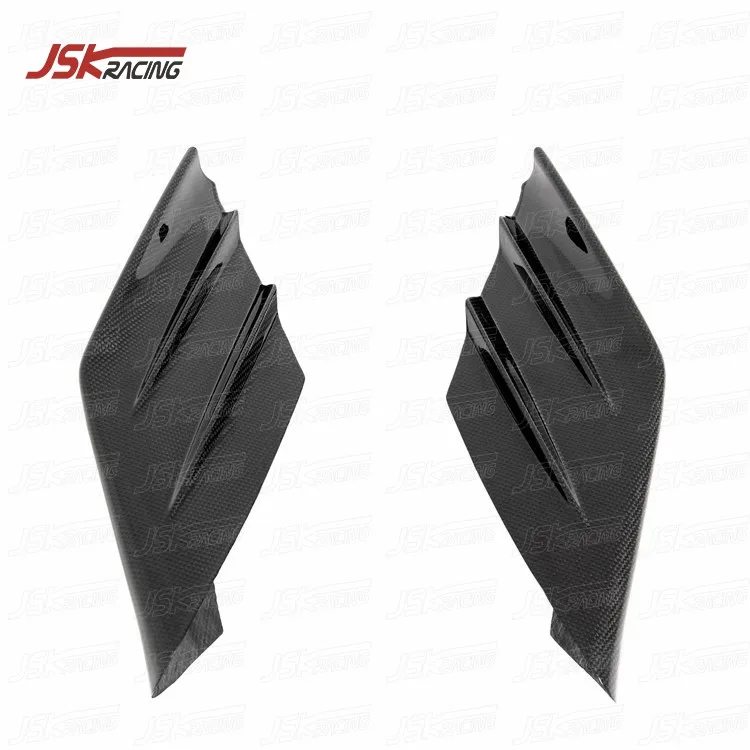 PT STYLE CARBON FIBER REAR BUMPER SIDE VENT SIDE FINS for 2019-2021 FERRARI F8