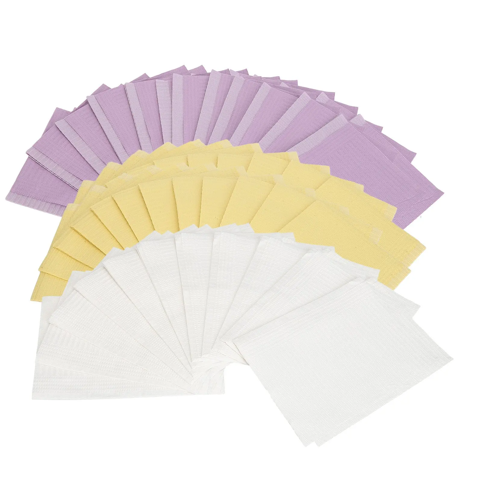 60 Pcs Disposable Nail Art Table Towels Soft Waterproof Oil Proof Table Mat for Manicure Purple Yellow White