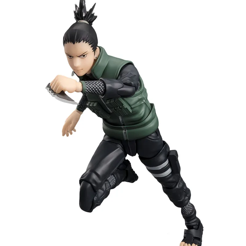 Bandai genuino S.H.Figuarts figura de Anime Shikamaru Nara 145mm figuras de acción de juguete para niños regalo adornos de modelos coleccionables