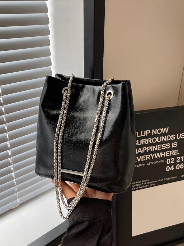 Faionable تنوعا Buet حقيبة المرأة 2025 جديد بسيط حقيبة يد بسلسلة واحدة حقيبة كتف ركاب حقيبة كروسبودي #4