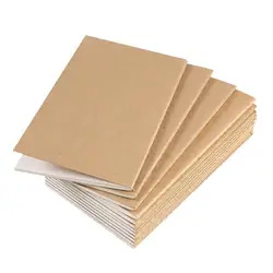12Pcs Kraft Paper Notebook Blank Travel Journal Notebook Mini Pad Notepad Blank Line Book For Writing Drawing