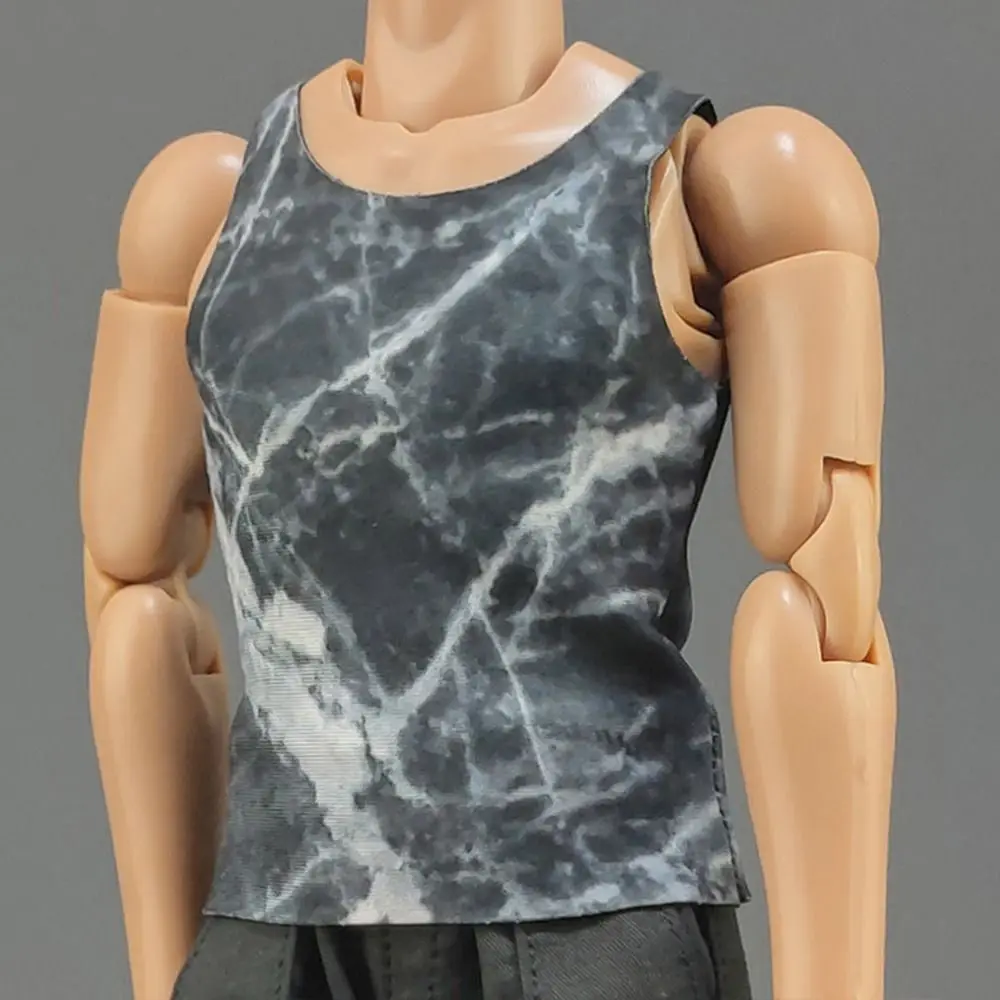 Männliche Wanderkleidung Soldatenfigur Zubehör Sportunterbekleidung Soldaten Freizeit-T-Shirt 1/6 Miniaturkleidung