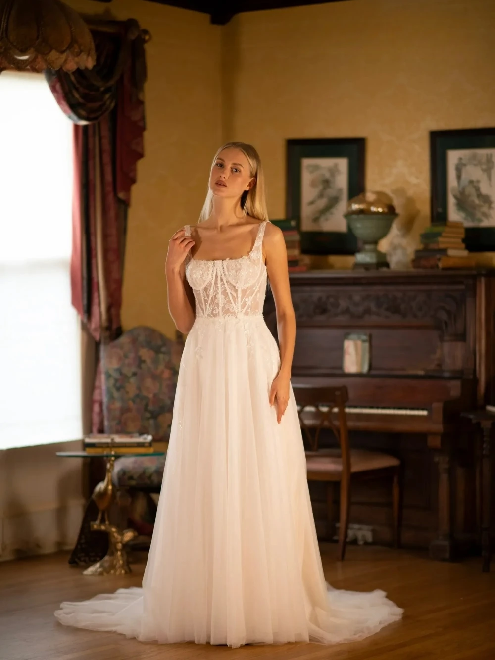 Robe de mariée Corset exclusive, manches détachables, ligne A gracieuse, personnalisée, Vintage, dentelle, vêtements de grand jour pour femmes