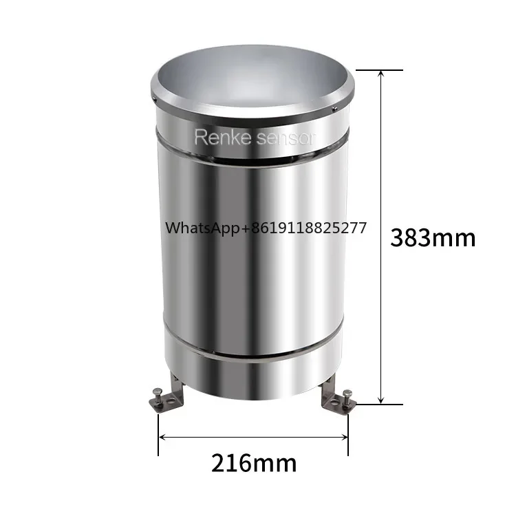 Outdoor RS485 Puls Kipp schaufel Regen messer Edelstahl Niederschlags sensor für Meteorologie Monitor
