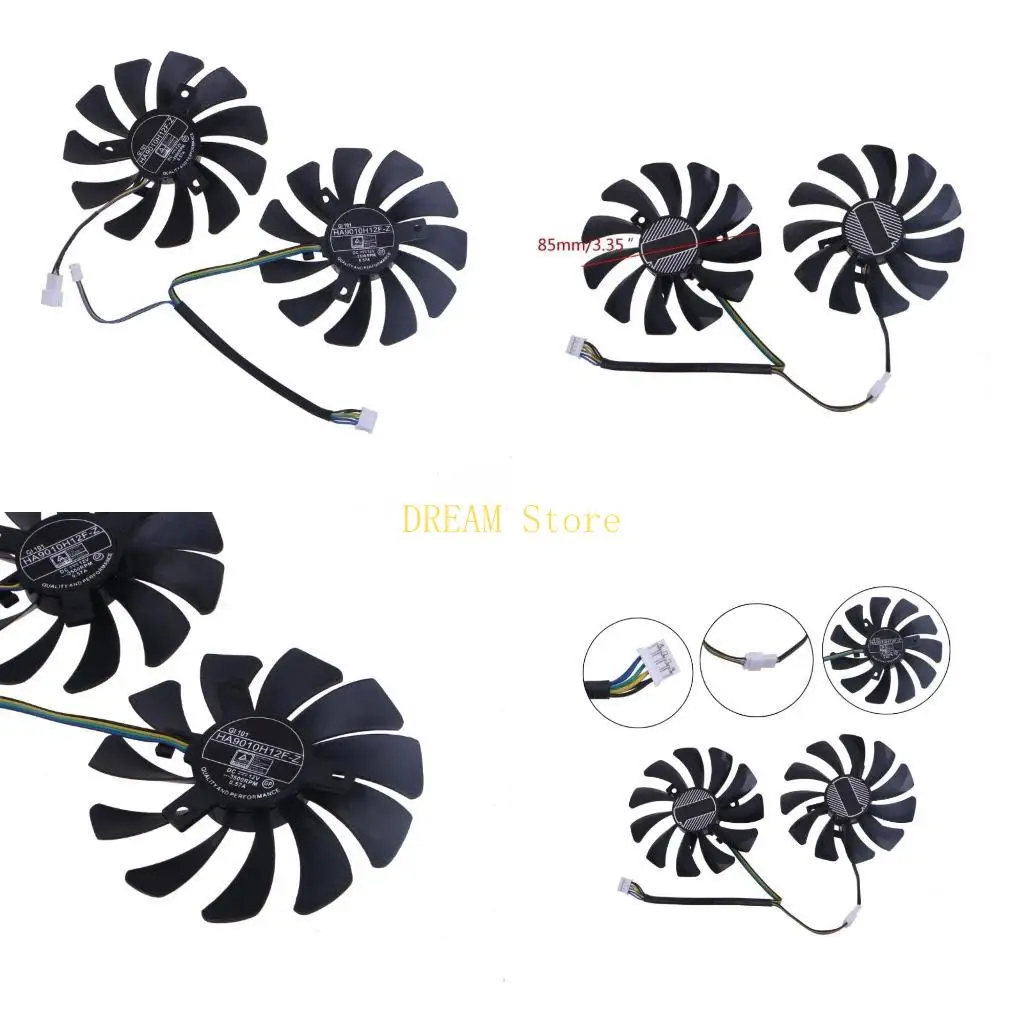 

85 мм 12V 4PIN ГРОМА Охлаждающий вентилятор для охлаждения для Inno3D 1060 Cooler VGA вентилятор в качестве замены Лучшая