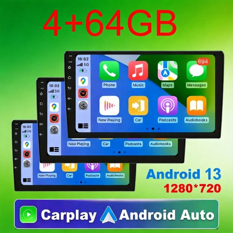 

Universal 2 Din Android 13 Car Stereo 7/9/10" 64G, GPS Bluetooth Central Multimedia Smart Car Radio System