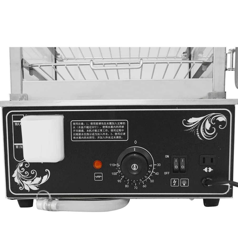 XEOLEO Commercial 5-Layer Electric Bun Steamer Bread Food Warmer Cabinet Stuffed Bun Steam Machine Stainless Steel Buns Furnace