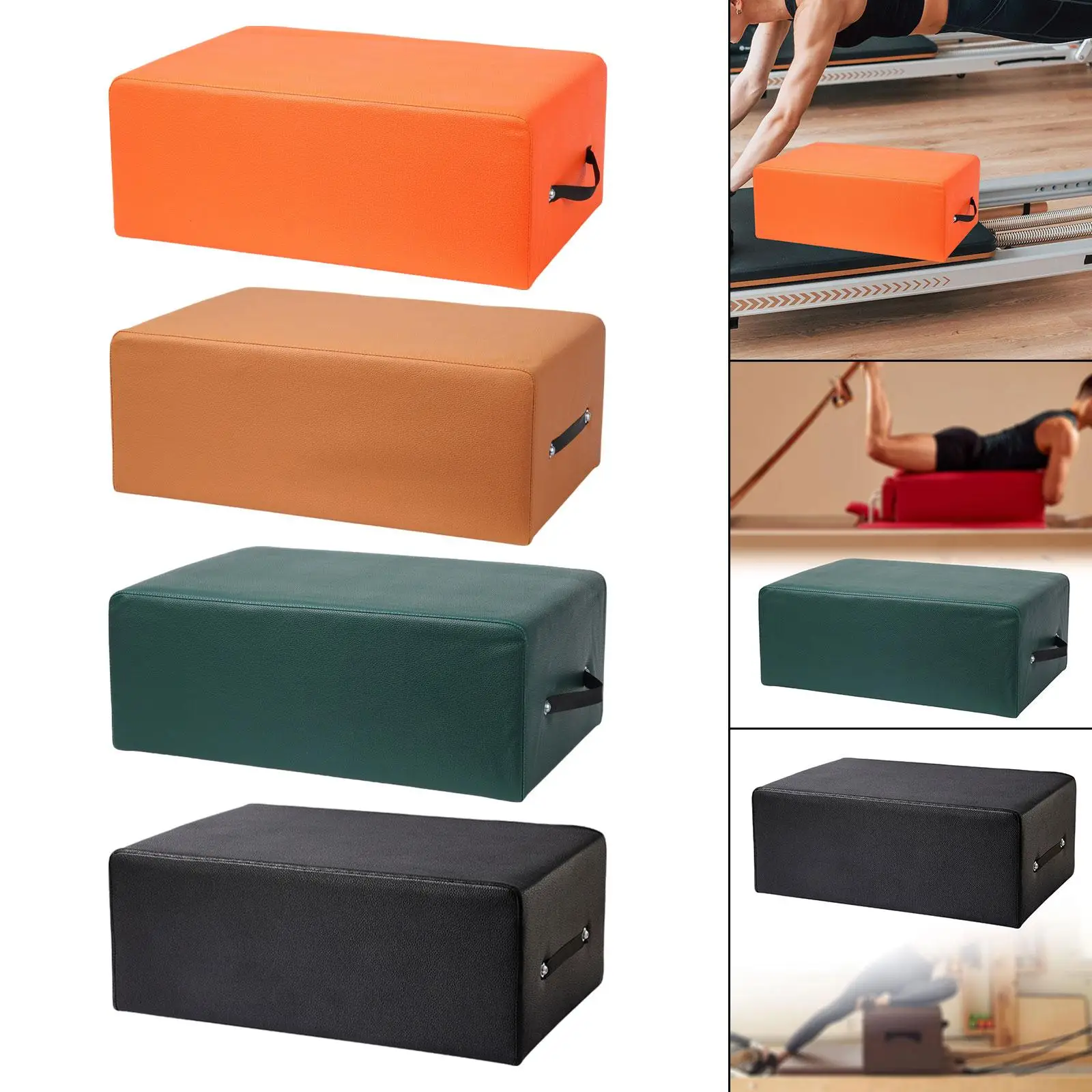 

Pilates Reformer Sitting Box Pilates Sitting Box Soft Pilates Box Pilates Equipment for Home Gym Workout Balance Stretching