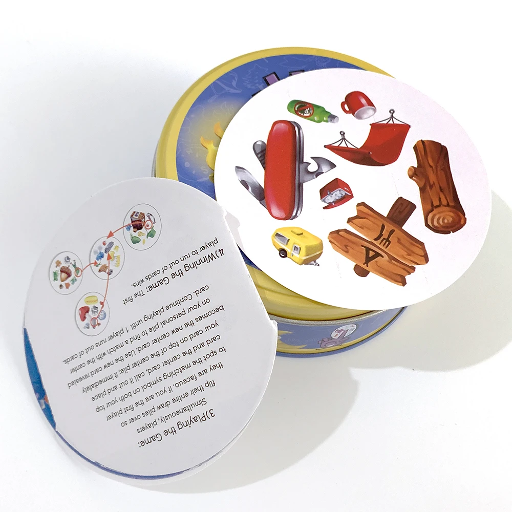 Juego de mesa de cartas, juguete, caja de hierro, entretenimiento divertido familiar, fiestas, vacaciones, herramienta de acampada, deportes, amigos de HIP, regalos de Navidad y Halloween