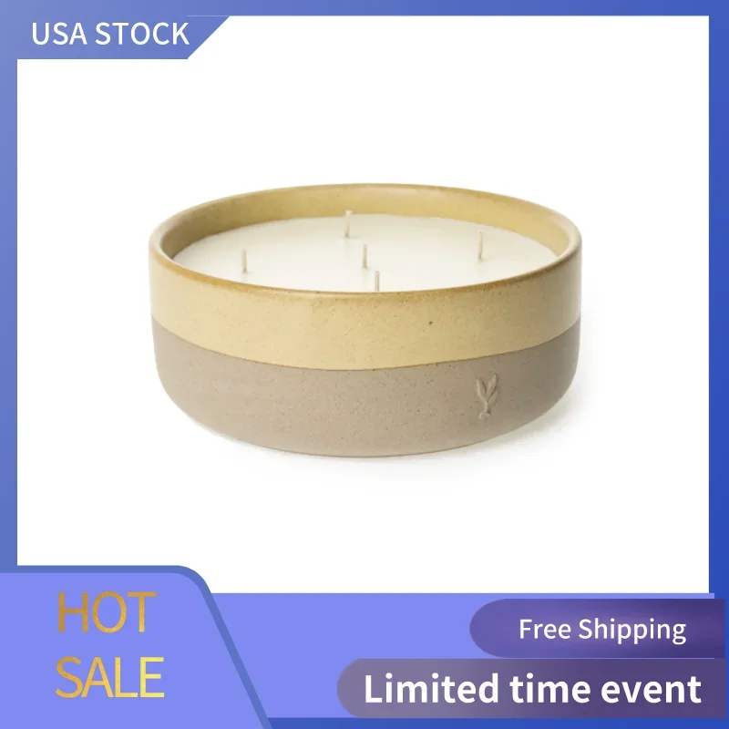 Honeysuckle Scented 38oz Ceramic Dip 6-Wick Candle by Dave & Jenny Marrs