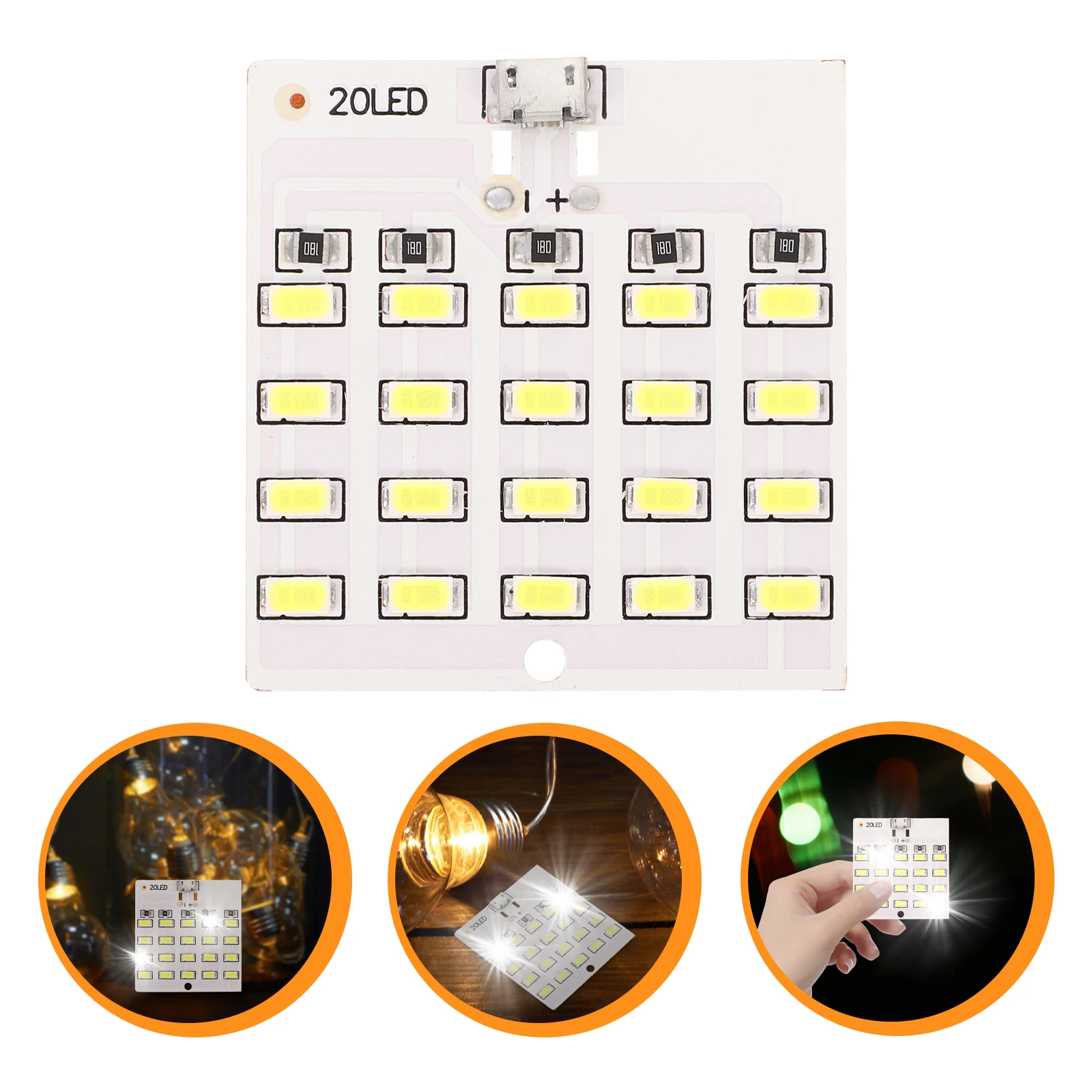 

6pcs Led Light Panel Car Interior Lights Bright Adjustable Reading Light For Automotive Camper Rv Truck Portable Usb Lighting