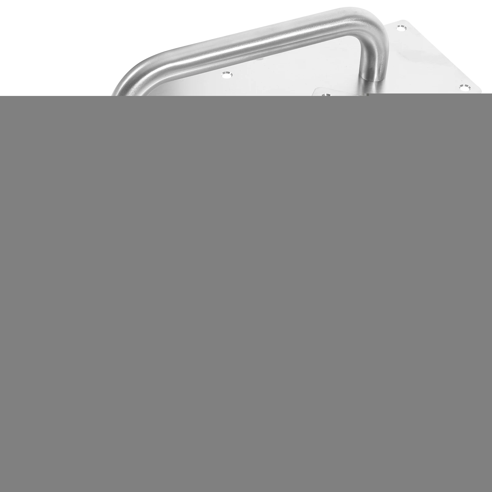 

Stainless Steel Fire Door Handle Commercial Black Plate Pull Interior Heavy Duty Wide Base Durable Load Bearing for Wooden