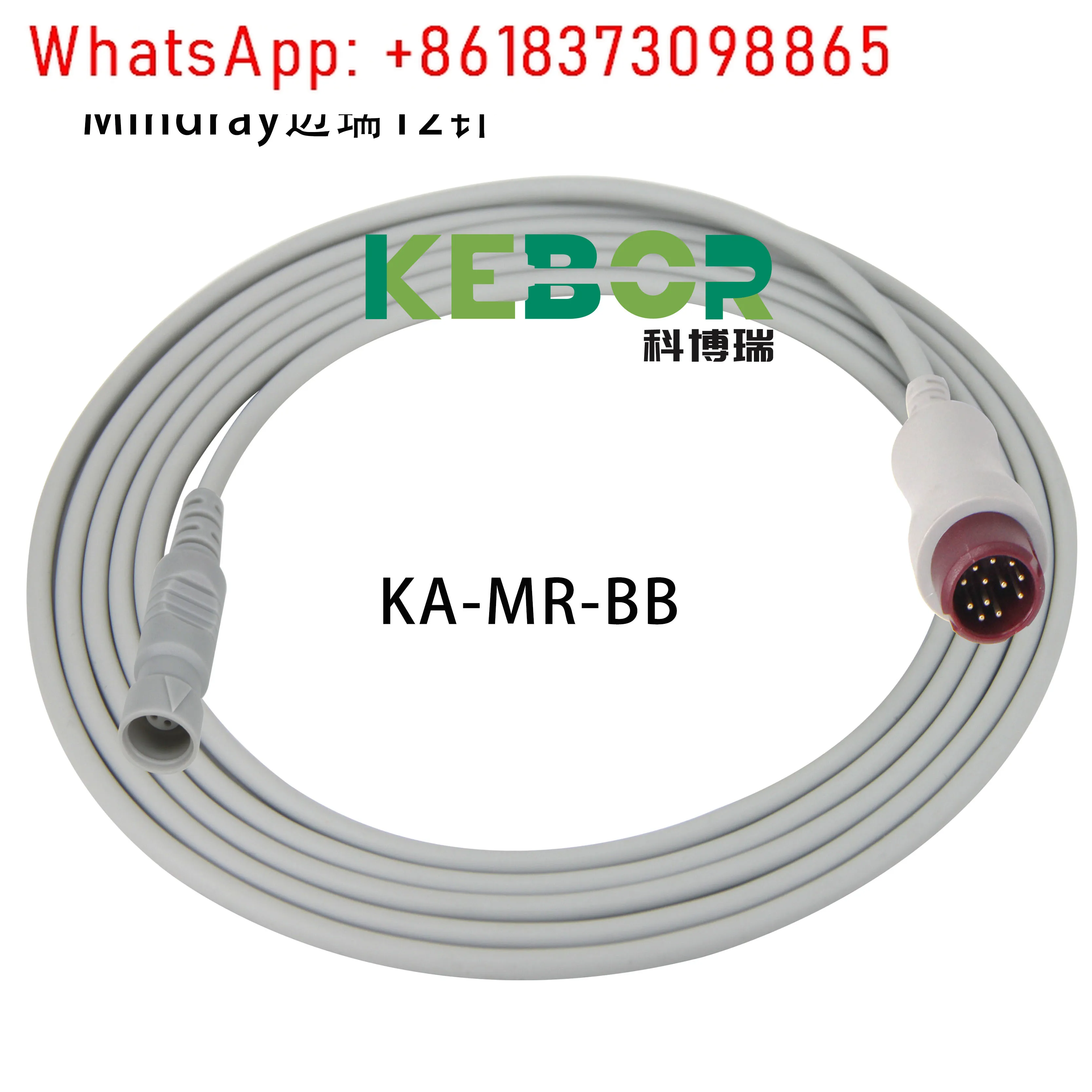 Invasive blood pressure cable, pressure sensor cable cable