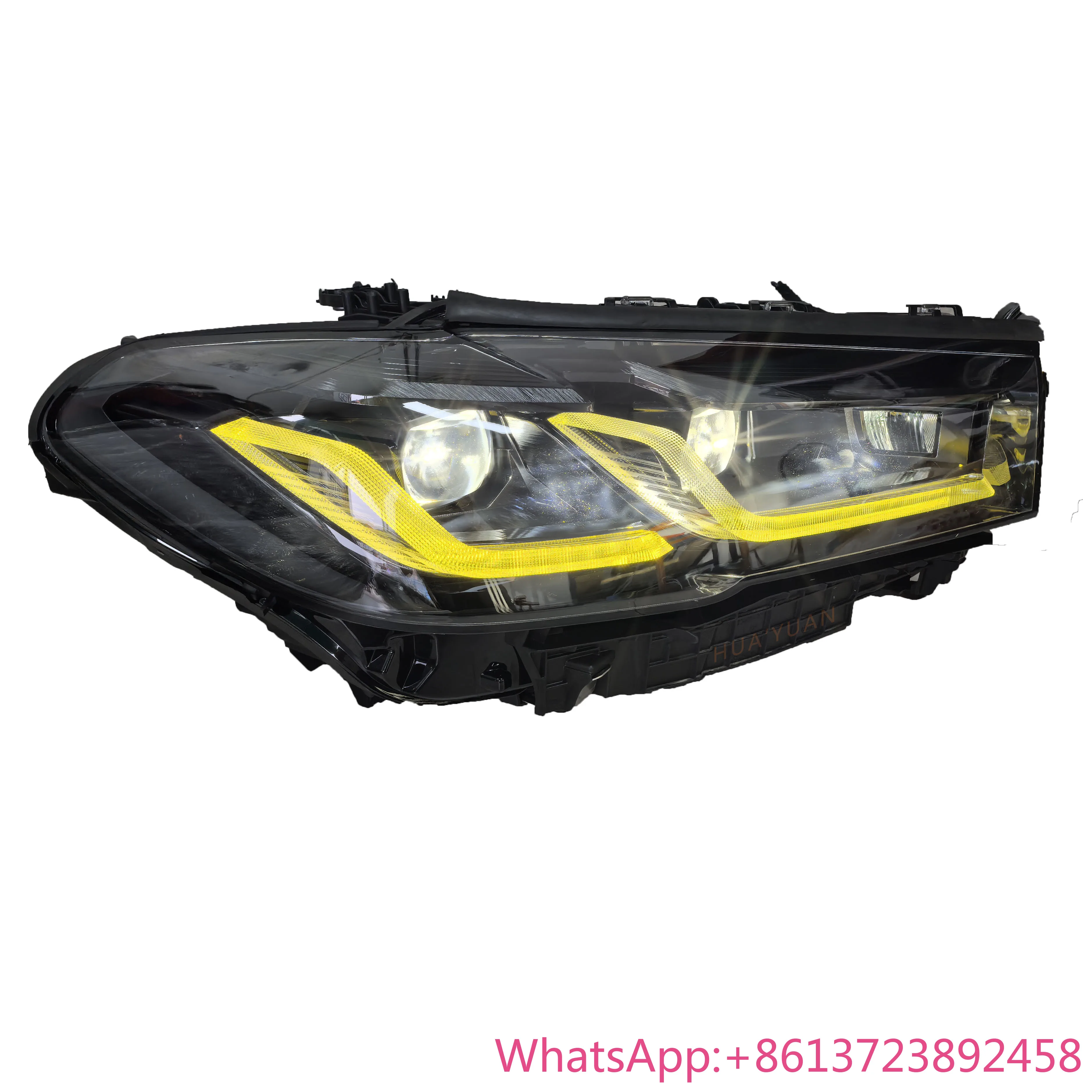 

For Original G30 LCI Headlights Yellow Angel Eye for BMW 5 Series M5 G30 LCI LED Headlight 2021-2023 Original G30 Body Kit