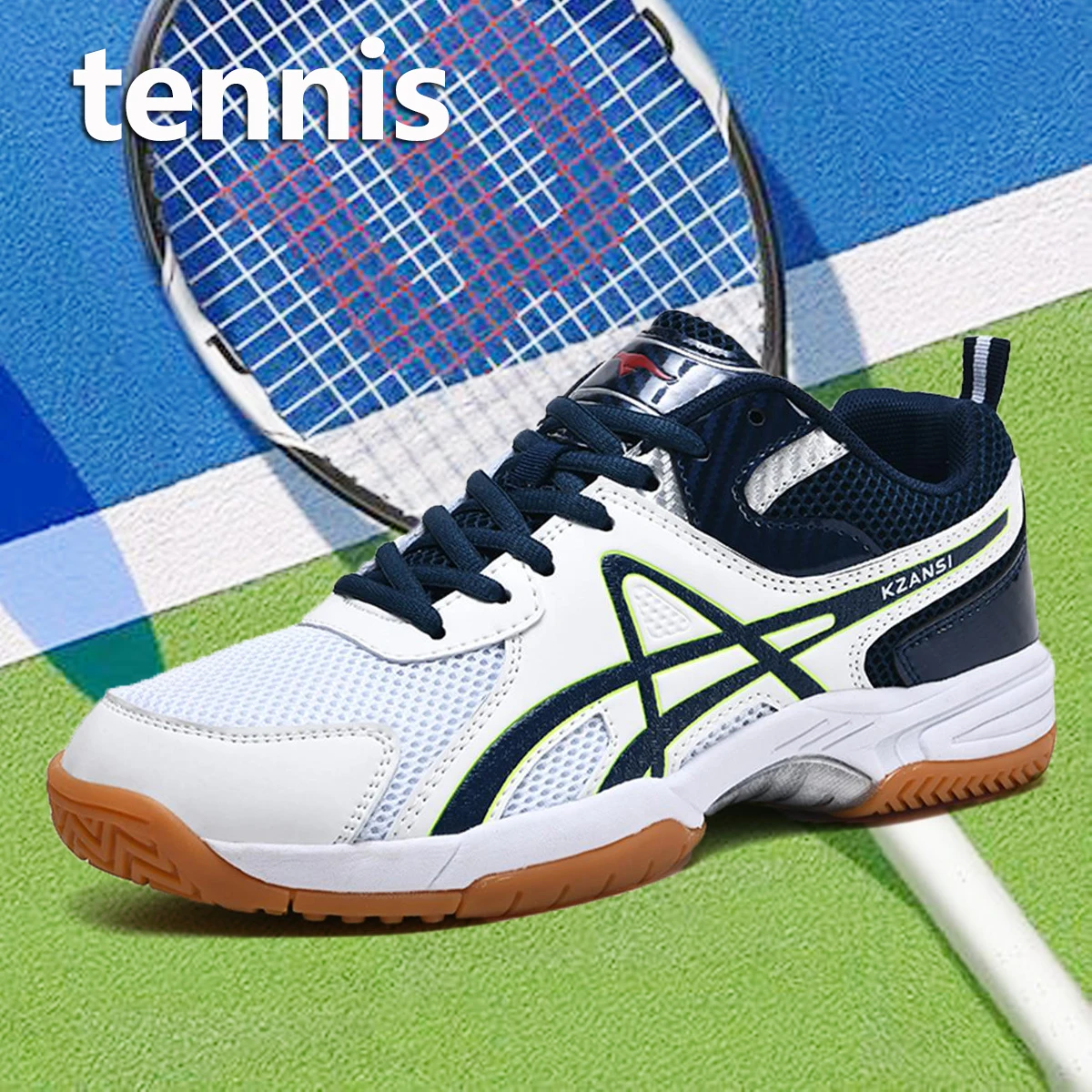 Hochwertige Professionelle Tennistrainingschuhe für Herren, Geeignet für Baseball, Softball, Lacrosse, Badminton, Rugby, Squash und Vielseitiges Training – Detail 1