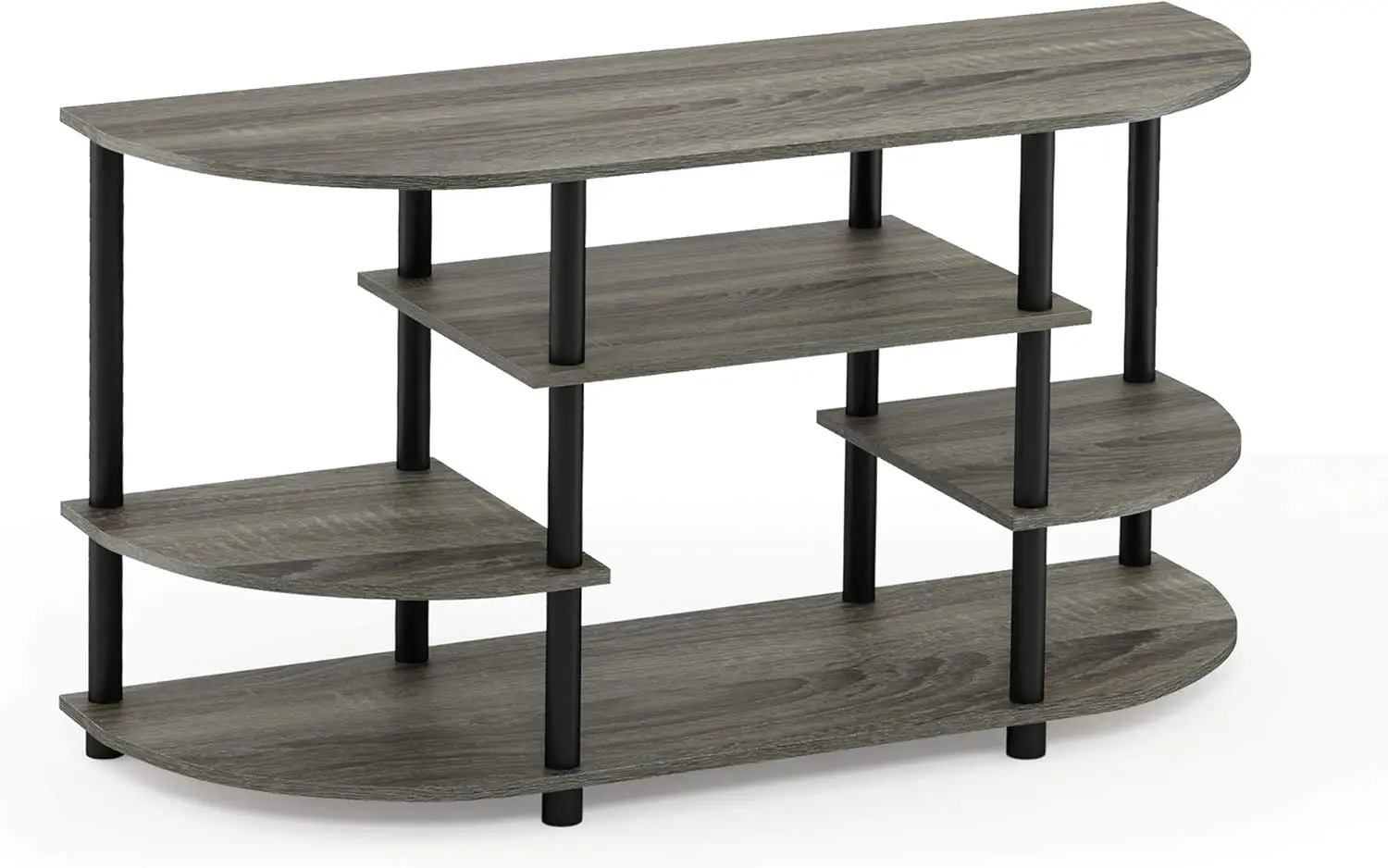 

Simple Design Corner TV Stand, French Oak Grey/Black, 42.04 x 22.75 x 15.55 Inches