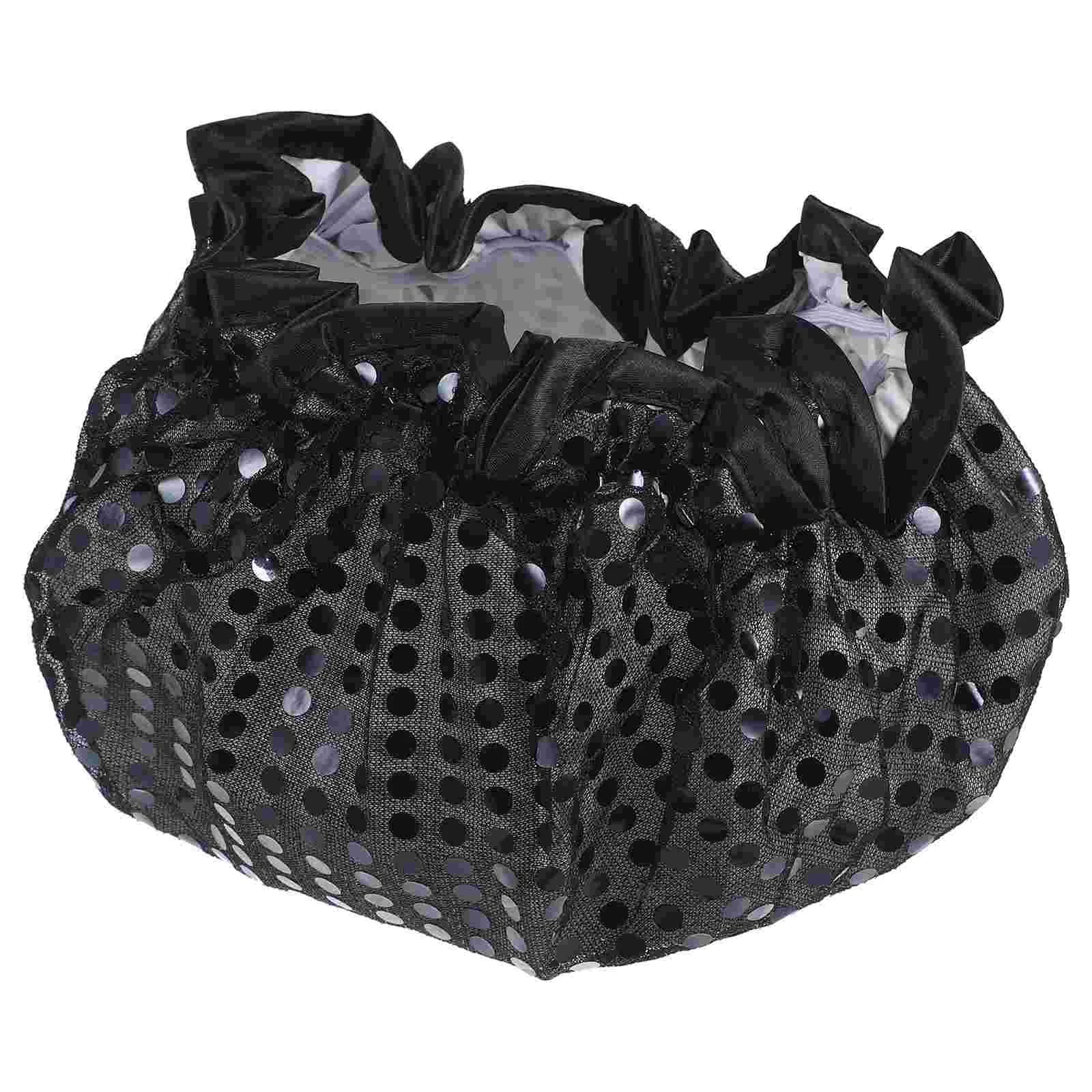 

Shower Caps Waterproof Large Bonnet for Men Hair Cover Take Bath Women Reusable Hats Black Man