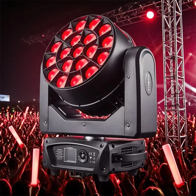 19x15w Bee Eye K10 Moving Heads Dj Disco Event 19 Bee Eye LED Beam Movinghead Stage Lights