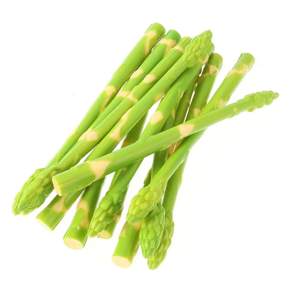 Home Decor PVC Fake Vegetables Green Lifelike Asparagus Model Artificial Asparagus Photography Props