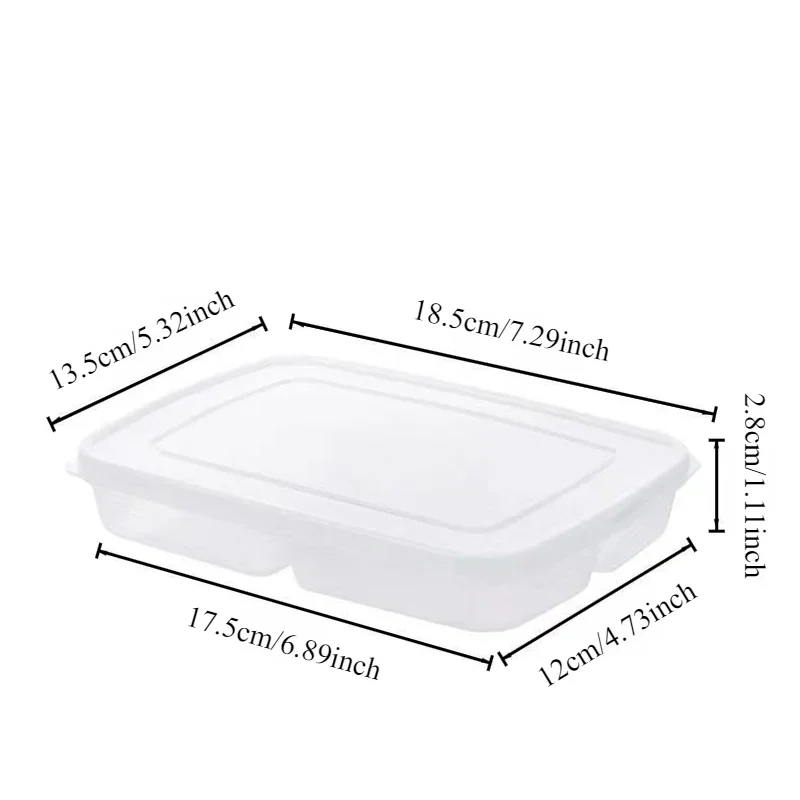 1PC Transparent Four Grid Refrigerator Large Capacity Storage Box Frozen Meat Compartment Food Sub-packed Kitchen Tools 4 Grids