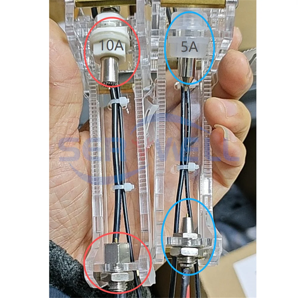 1Pc 5A or 10A Four-Wire Test Stand Battery Holder Clip Testing for 26650/18650 AA/AAA/ Button Battery (Battery not included)