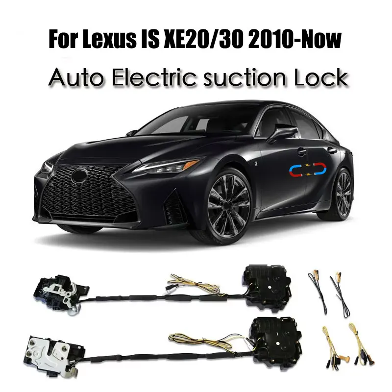 For Lexus IS XE20/30 2010-Now Car Soft Close Door Latch Pass Lock Actuator Auto Electric Absorption Suction Silence Closer