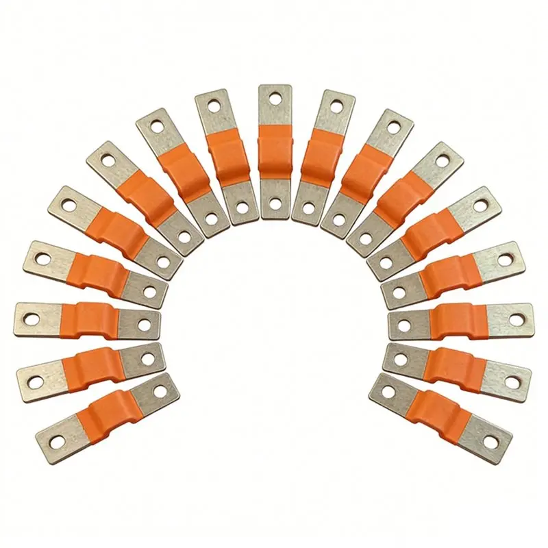 ABZW Do 280Ah Lifepo4 Do Materiału o Grubości 2mm 15 Sztuk 74mm Elastyczna Szyna Miedziana Złącze Baterii Otwór do Otworu 12V Bateria Litowa Us — zdjęcie produktu 2