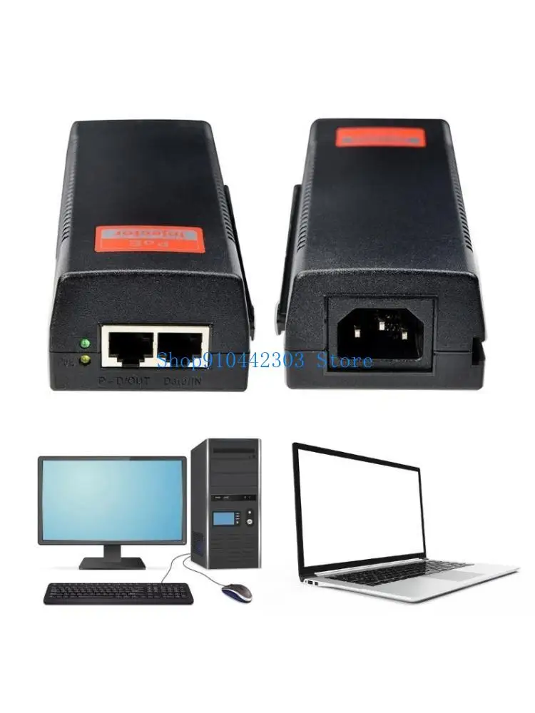 L4MD Gigabit PoE Injector 30W 60W 90W POE Power Adapter For Networking Easy To Use