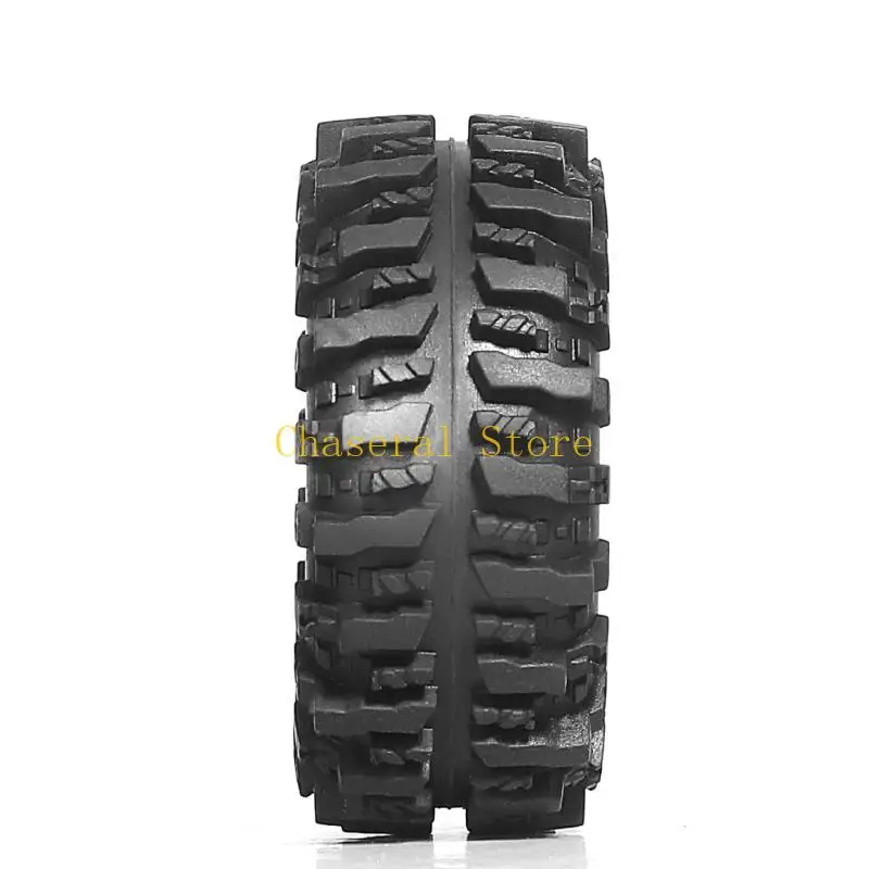 E7CE 55 mm All Terrain Mud Tires 4pcs pour SCX24 Mménage des robots accessoires Crawlers Pneus pour grandes performances