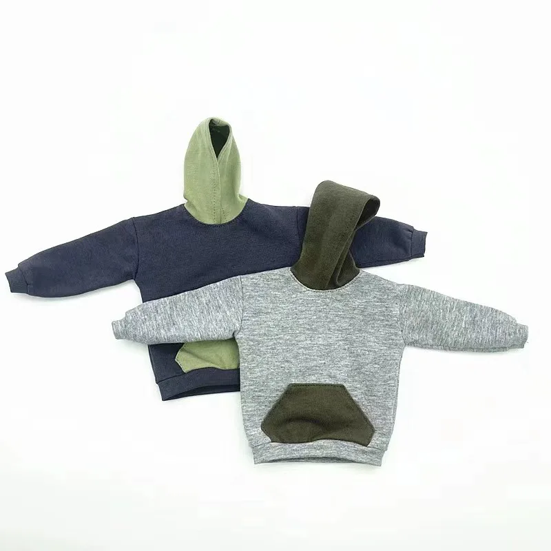 Sweat à capuche avec chapeau, jouets à l'échelle 1/6, tendance, modèle de vêtements pour hommes de 12 pouces, figurines, décoration de poupée corporelle