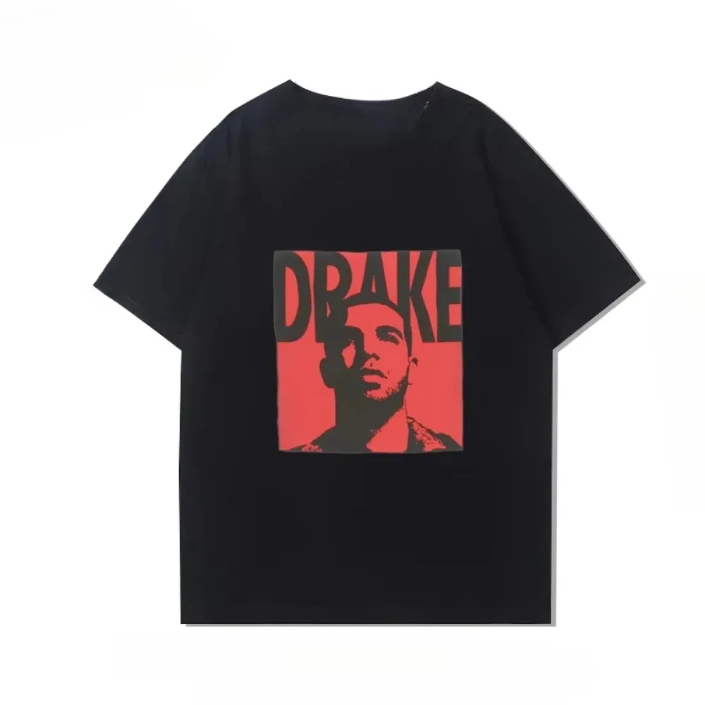 2023 neue Drake Kurzarm Print T-shirt Album Joint Hip Hop Rap Rap Amerikanische Männer und Frauen High Street Sommer Baumwolle kleidung