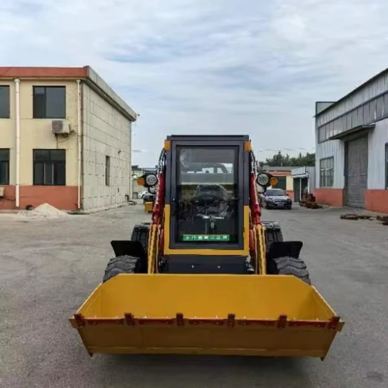 Customized 80HP Skid Steer Loader Compact Hydraulic Wheel Loader with Joystick Control High Efficiency Construction Machine