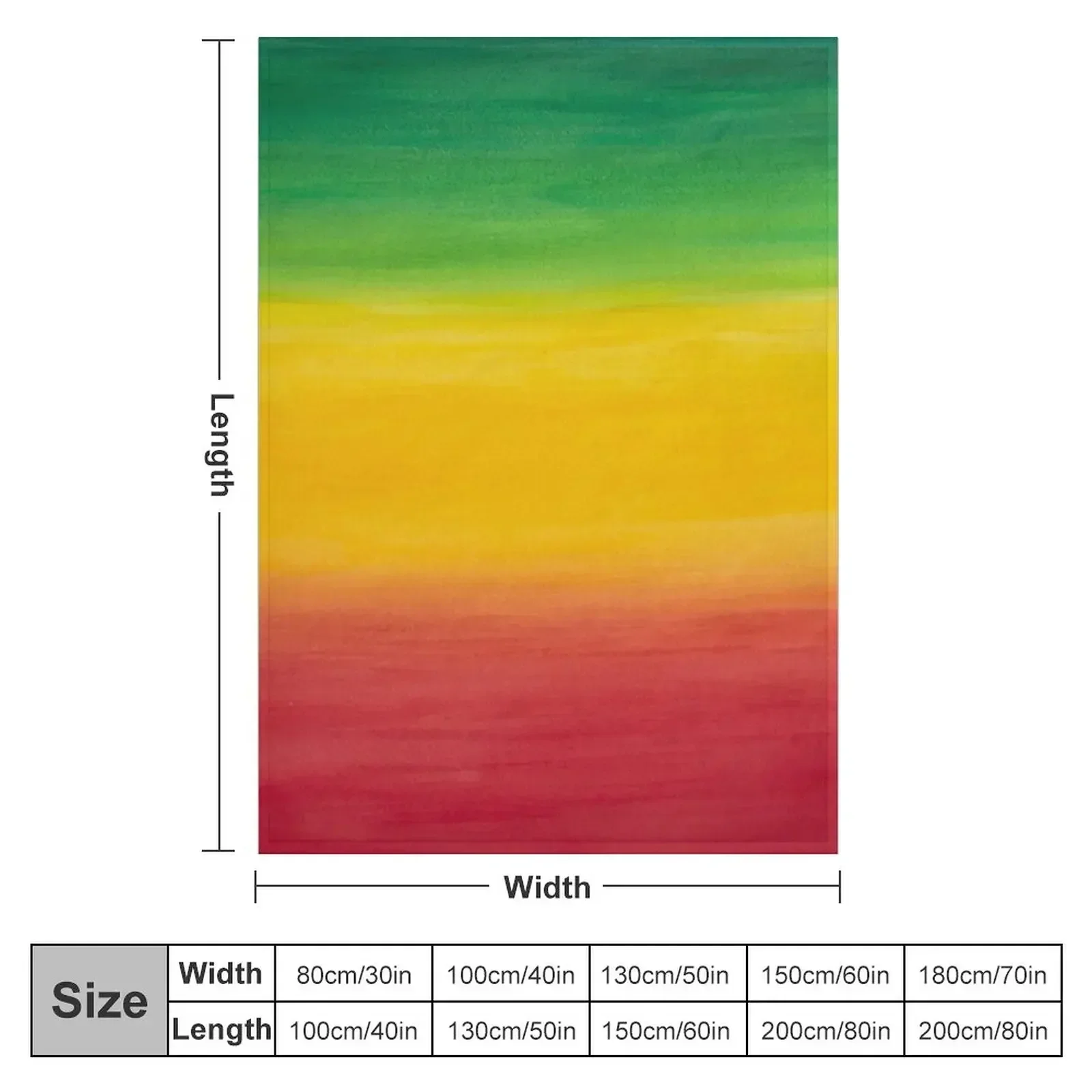 Rastafarian Colours Throw Blanket couch cozy soft plush fuzzy picnic outdoor blanket
