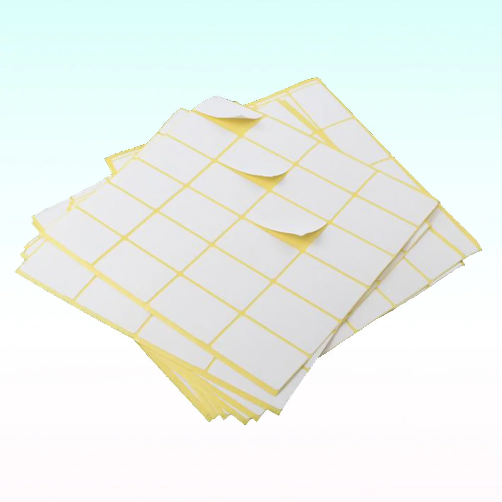 

15Pcs Blank Stickers Paper Labels Strong Adhesive for Home Office School Organize Marking 25x42mm Self Adhesive Sticky Label