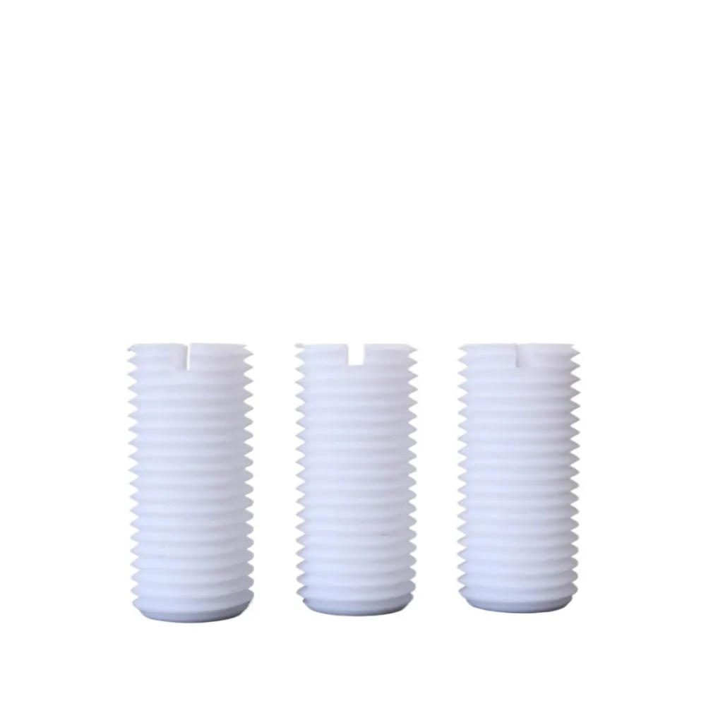 M3/4/5/6/8/10/12/14/16 X3-40mm Length PTFE Cup Point Slotted No Head Screw Bolts High Temperature Corrosion Resistance