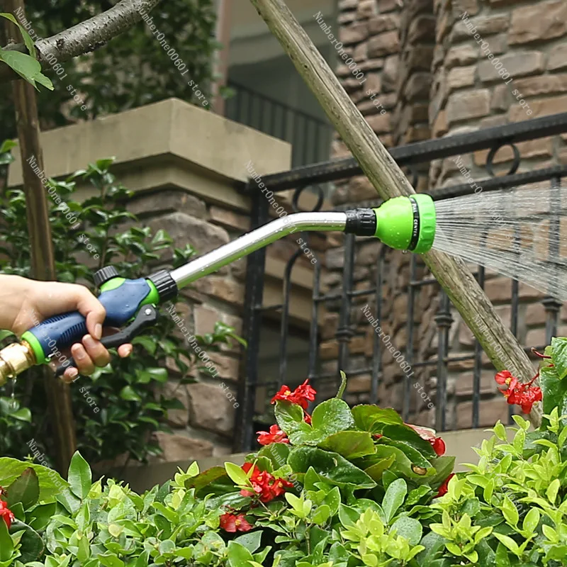 Household Multi-Mode Gardening Gun Head Watering Shower Water Pipe Garden Water Pistols Sprinkling