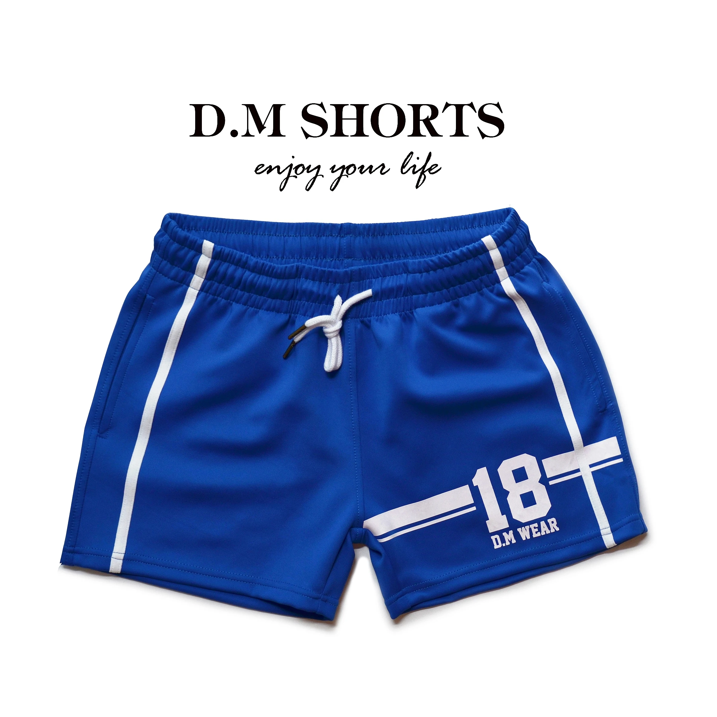 D. M Men\'s Underwear Low Rise Sexy Fashion Pants Home Pants Letters 18 Pajama Shorts Sports Lanyard Yoga